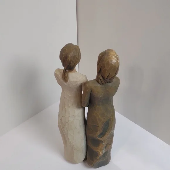 Willow Tree Brown and Cream Sculpture Art - Picture 5 of 5